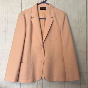 Haberdashery Women's Pink vintage Blazer Size 14 by Personal Jacket sport coat
